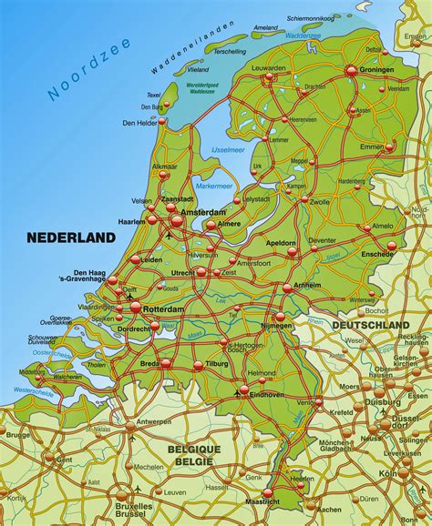 nederland map.